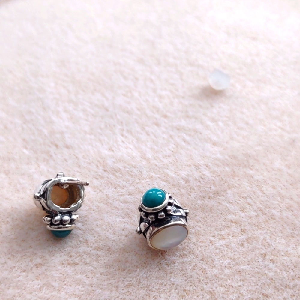 Sterling silver gemstone earrings